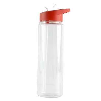 25 oz Tritan Copo de plástico ecológico portátil colorido livre de BPA garrafa de batedor esportivo claro com canudos rollover
