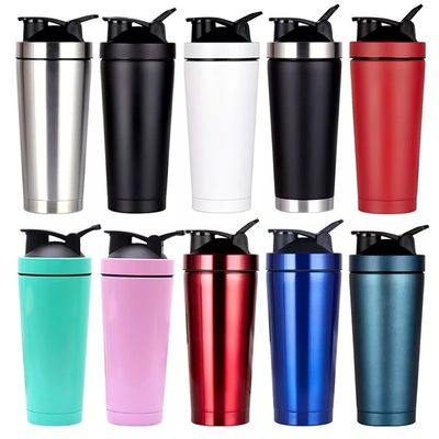 Manter a bebida quente-fria 6-12h 700ml Grande capacidade Custom LOGO Fitness Shaker Bottle