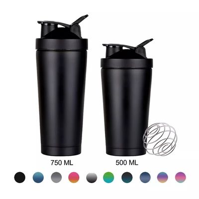 Manter a bebida quente-fria 6-12h 700ml Grande capacidade Custom LOGO Fitness Shaker Bottle