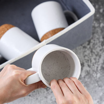 Tipo de bebida MUGS Sublimação com fundo de madeira Criativa de bambu Cerâmica de madeira caneca de café