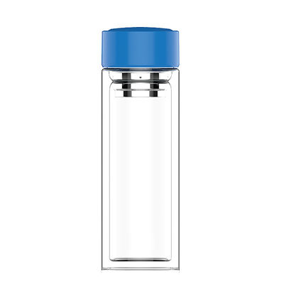 Garrafa de água de vidro com filtro de chá Material borosilicato de dupla camada de design portátil