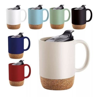 Taças de café de fundo de cor cerâmica com logotipo personalizado