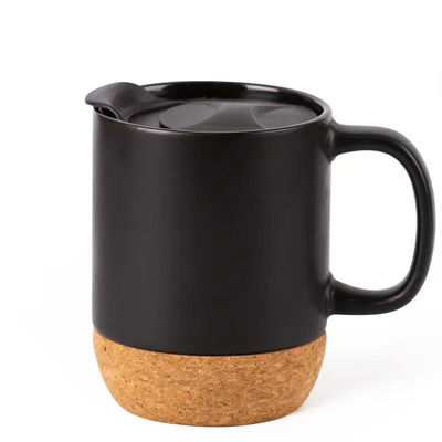 14 OZ Base de cortiça Stoneware Matte Custom Design Dia da Mãe Dia dos Namorados Cerâmica Custom MUGS com tampa PP