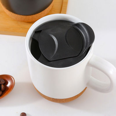 14 OZ Base de cortiça Stoneware Matte Custom Design Dia da Mãe Dia dos Namorados Cerâmica Custom MUGS com tampa PP