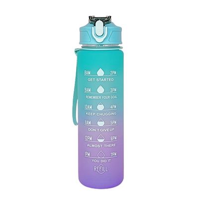 30 oz Logotipo personalizado PC Copo de água de plástico sem BPA canudos desportivos shaker garrafa com tampa