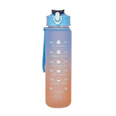 30 oz Logotipo personalizado PC Copo de água de plástico sem BPA canudos desportivos shaker garrafa com tampa