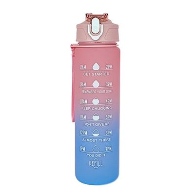 30 oz Logotipo personalizado PC Copo de água de plástico sem BPA canudos desportivos shaker garrafa com tampa