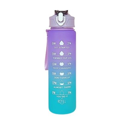 30 oz Logotipo personalizado PC Copo de água de plástico sem BPA canudos desportivos shaker garrafa com tampa