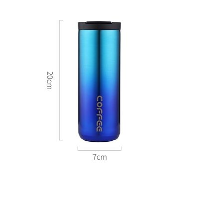 Aço inoxidável 350/500ml Logotipo personalizado Portavel à prova de vazamento Vacuo Copo de café isolado
