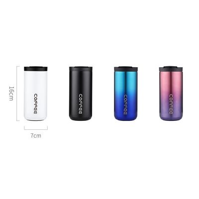 Aço inoxidável 350/500ml Logotipo personalizado Portavel à prova de vazamento Vacuo Copo de café isolado