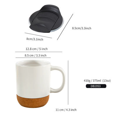 Logotipo personalizado 15oz Sublimação porcelana caneca de café com fundo de madeira preto cerâmica taça de leite