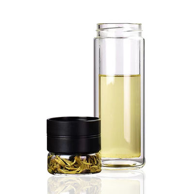 Bottle de água de parede dupla para uso reutilizável e bebida cristalina