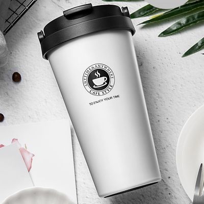 Moderno Design Botão de Água de Aço Inoxidável Padrão Personalizado Cálice de Café Isolado a Vácuo