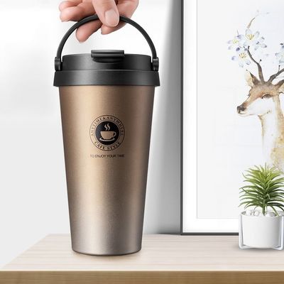 Moderno Design Botão de Água de Aço Inoxidável Padrão Personalizado Cálice de Café Isolado a Vácuo