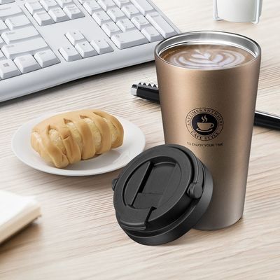 Fornecimento direto 500ml de aço inoxidável cálice de café com isolamento a vácuo com padrão personalizado