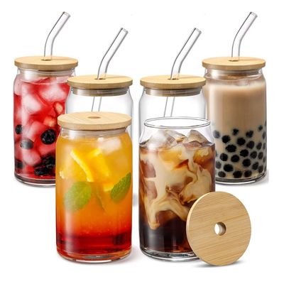 Copo de chá em forma de bolha de 16 oz com tampa para suco de leite cerveja de refrigerante