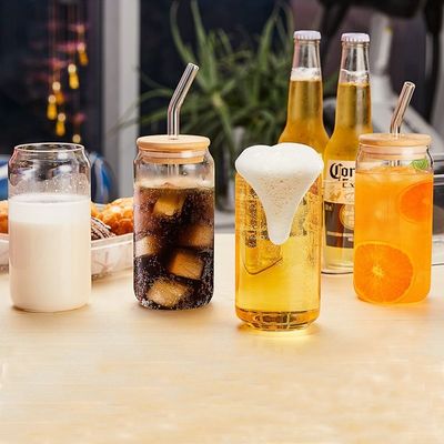 Copo de chá em forma de bolha de 16 oz com tampa para suco de leite cerveja de refrigerante
