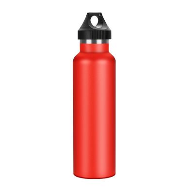 Garrafa de água de vácuo de aço inoxidável 750 ml garrafa esportiva com tampa