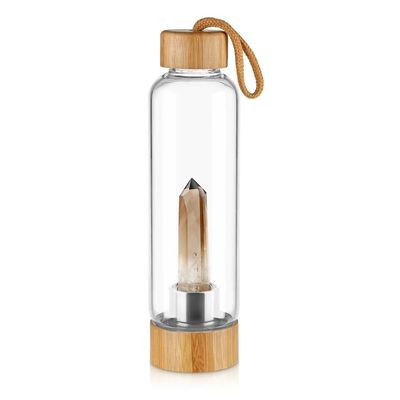 Presentes de Negócios Garrafa de Água de Cristal com 500 ml de capacidade e pedras de design atraente