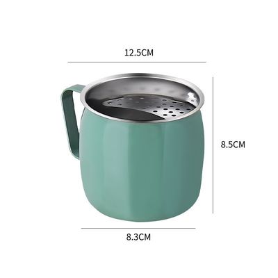 Canecas de chá de aço inoxidável de 20 oz de cor personalizada para festas Filtros de Fruta de Meia Lua Reutilizáveis