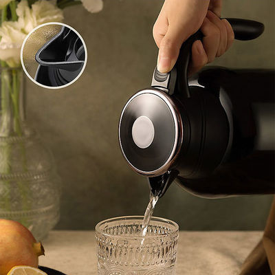 1.5L Caldeira de água quente de parede dupla Chaleira de chá com desligamento automático e proteção para secar