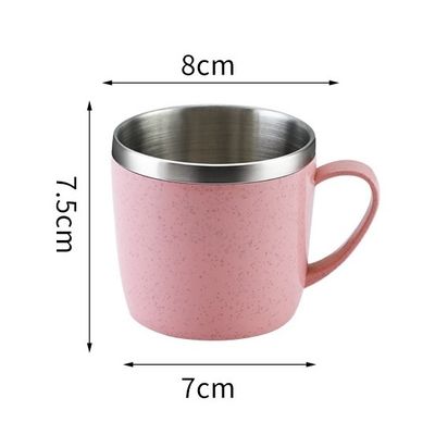 Cor personalizada Dupla parede vácuo aço inoxidável Café gelado Tumbler caneca e direto
