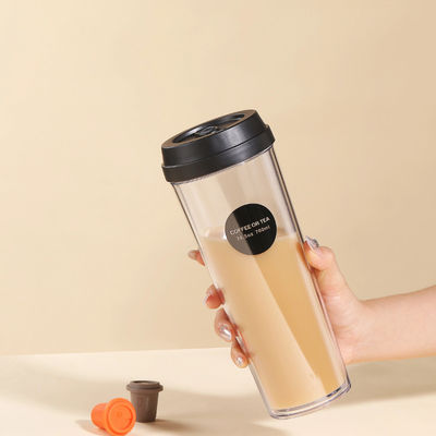 320 ml/420 ml/520 ml/700 ml Garrafa de plástico de parede dupla Copo de água de isolamento térmico 4 tamanhos