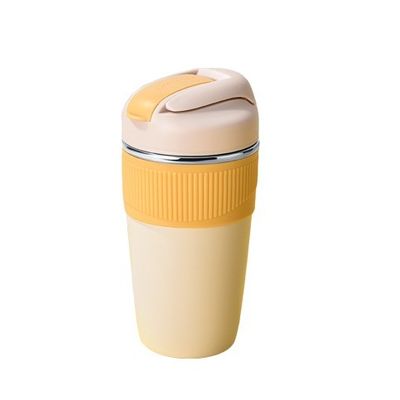 350ml 480ml Cute Double Wall Travel Mug Café Isulado Tumbler Vazio Copo Termal Com Palha