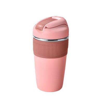 350ml 480ml Cute Double Wall Travel Mug Café Isulado Tumbler Vazio Copo Termal Com Palha