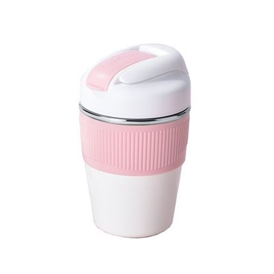 350ml 480ml Cute Double Wall Travel Mug Café Isulado Tumbler Vazio Copo Termal Com Palha
