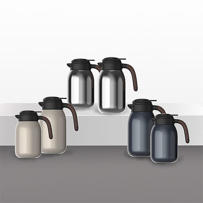 2000ml Capacidade de aço inoxidável mangueira de isolamento caneca de chá cafeteiro chaleira de água quente garrafas de vácuo