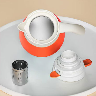 Caldeira elétrica de grande capacidade de 1L com controle de temperatura e design de parede dupla