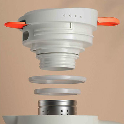 Caldeira elétrica de grande capacidade de 1L com controle de temperatura e design de parede dupla