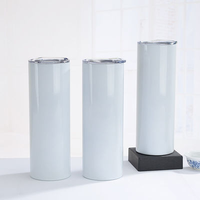 Escolha Dupla parede de aço inoxidável de vácuo isolado 20oz 30oz recto fino sublimação tumbler com palha
