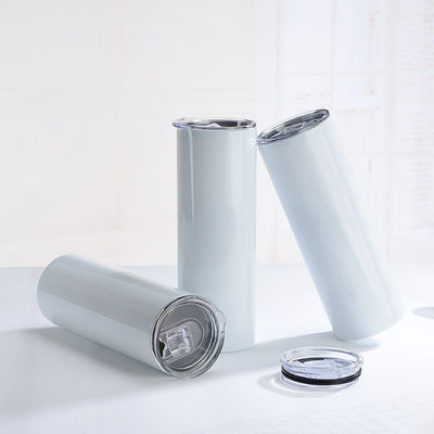 Escolha Dupla parede de aço inoxidável de vácuo isolado 20oz 30oz recto fino sublimação tumbler com palha