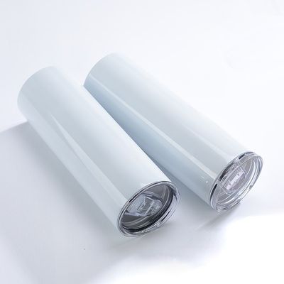 Escolha Dupla parede de aço inoxidável de vácuo isolado 20oz 30oz recto fino sublimação tumbler com palha