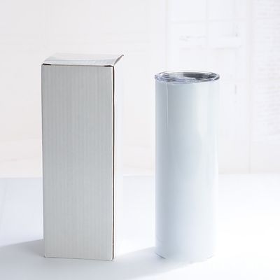 Escolha Dupla parede de aço inoxidável de vácuo isolado 20oz 30oz recto fino sublimação tumbler com palha