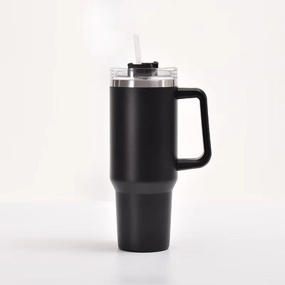 20oz de aço inoxidável, cálice de café com palha e logotipo personalizado.