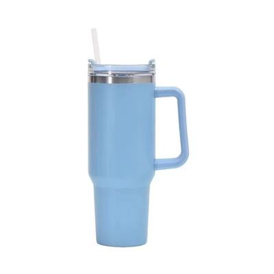 20oz de aço inoxidável, cálice de café com palha e logotipo personalizado.