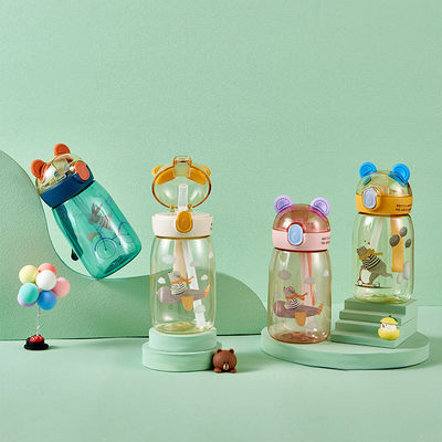 Viagens Atividade ao ar livre Crianças Copo de plástico Cute Creative 500ml 650ml garrafa de água