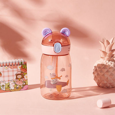 Viagens Atividade ao ar livre Crianças Copo de plástico Cute Creative 500ml 650ml garrafa de água