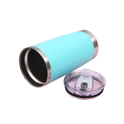 Custom Colorido 20oz Dupla parede de aço inoxidável de vácuo isolado vidro à prova de vazamento com tampa