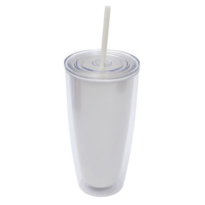 Logotipo personalizado 750ml Copo de plástico simples transparente para atividades ao ar livre