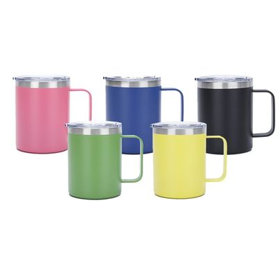304 aço inoxidável 12OZ isolado escritório caneca de café de cerveja com alça aspirador