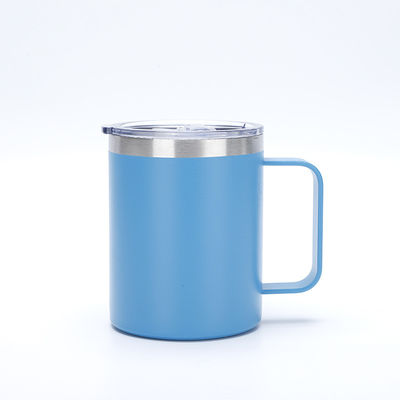 Taça de café personalizada ecológica de 12 onças Copas de aço inoxidável com tampa deslizante e palha