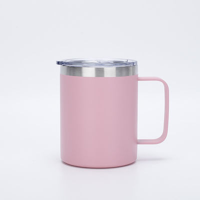 Taça de café personalizada ecológica de 12 onças Copas de aço inoxidável com tampa deslizante e palha