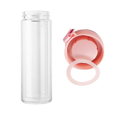 Família-Friendly Clear Glass Sublimation Skinny Double No Leak Coffee Tumbler com tampa