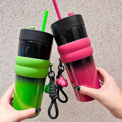 Eco-friendly 710ml de aço inoxidável de viagem Taça de café de vácuo isolado e reutilizável