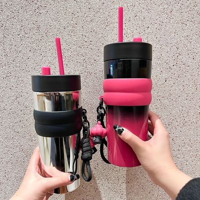 Eco-friendly 710ml de aço inoxidável de viagem Taça de café de vácuo isolado e reutilizável
