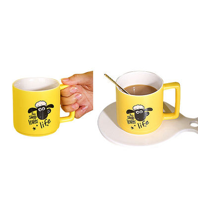 Logotipo personalizado aceitável Sublimação em branco Latte Café moderno Luxo canecas de porcelana para namorado